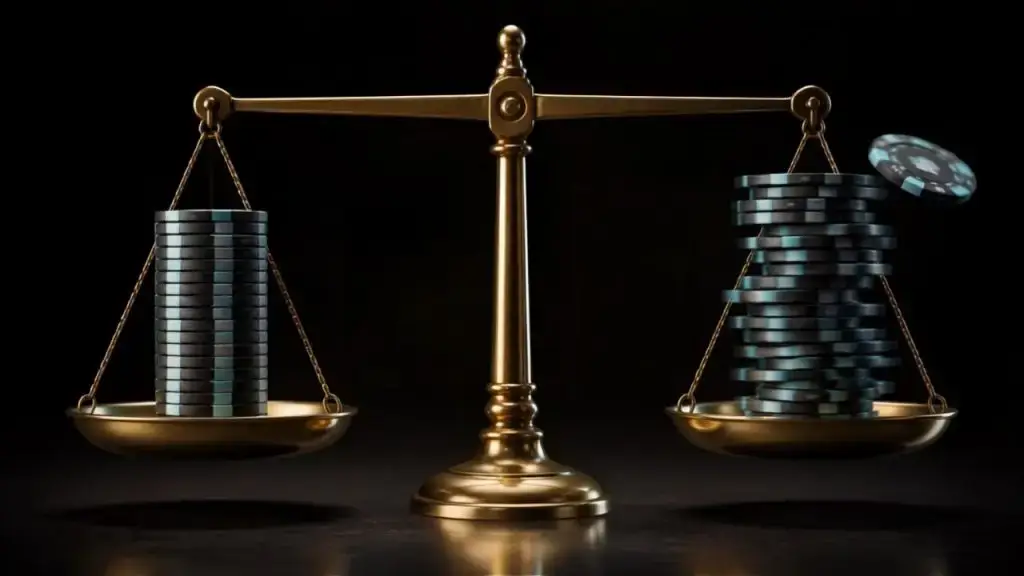 ميزان يقارن بين عملة مستقرة وبيتكوين للاستخدام في المدفوعات المشفرة